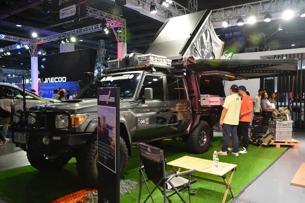 stock image PASAY, PH - APR. 7 - Toyota land cruiser at Manila International Auto Show on April 7, 2024 in Pasay, Philippines. Manila International Auto Show is a annual car show held in Philippines.