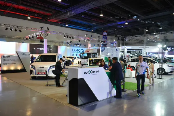 Stock image PASAY, PH - APR. 7 - Evoxterra booth at Manila International Auto Show on April 7, 2024 in Pasay, Philippines. Manila International Auto Show is a annual car show held in Philippines.