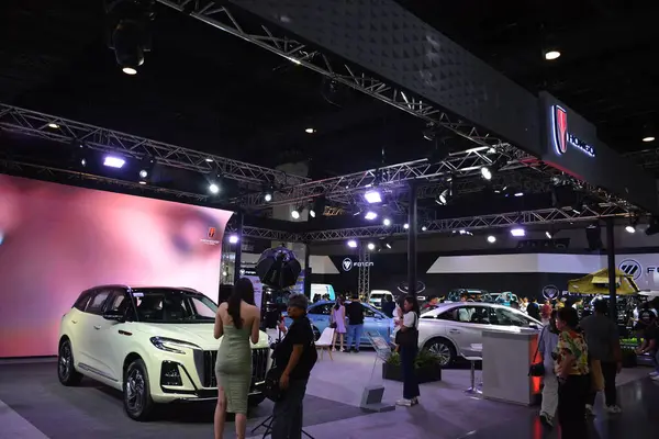 stock image PASAY, PH - APR. 7 - Hongqi booth at Manila International Auto Show on April 7, 2024 in Pasay, Philippines. Manila International Auto Show is a annual car show held in Philippines.