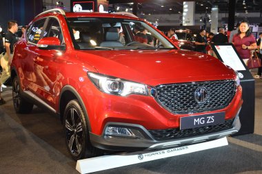 PASAY, PH - APR. 7 - Morris 7 Nisan 2024 'te Manila Uluslararası Otomobil Fuarı' nda MG 'leri Pasay, Filipinler' de garaja koydu. Manila International Auto Show, Filipinler 'de düzenlenen yıllık otomobil fuarıdır..