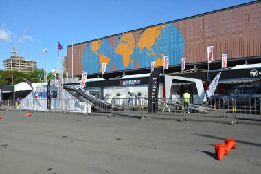 Pasay, PH - APR 6 - Uaagi performans merkezi Manila Uluslararası Otomobil Fuarı 'nda 6 Nisan 2024 tarihinde Pasay, Filipinler' de. Manila International Auto Show, Filipinler 'de her yıl düzenlenen bir otomobil fuarıdır..