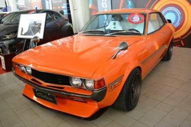 Pasay, PH-6 - Toyota celica Manila Uluslararası Otomobil Fuarı 'nda 6 Nisan 2024 tarihinde Pasay, Filipinler' de. Manila International Auto Show, Filipinler 'de her yıl düzenlenen bir otomobil fuarıdır..