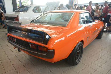 Pasay, PH-6 - Toyota celica Manila Uluslararası Otomobil Fuarı 'nda 6 Nisan 2024 tarihinde Pasay, Filipinler' de. Manila International Auto Show, Filipinler 'de her yıl düzenlenen bir otomobil fuarıdır..