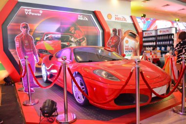 PASAY, PH - APR 6 - Ferrari f430 at Manila International Auto Show on April 6, 2024 in Pasay, Philippines. Manila International Auto Show is a car show held annually in Philippines. clipart