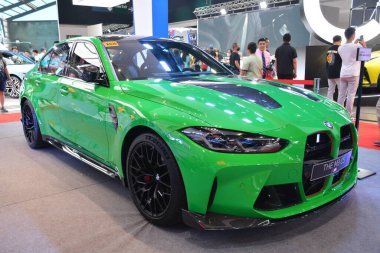 Pasay, PH - APR 6 - Manila Uluslararası Otomobil Fuarı 'nda Bmw m3 cs 6 Nisan 2024 tarihinde Pasay, Filipinler' de. Manila International Auto Show, Filipinler 'de her yıl düzenlenen bir otomobil fuarıdır..