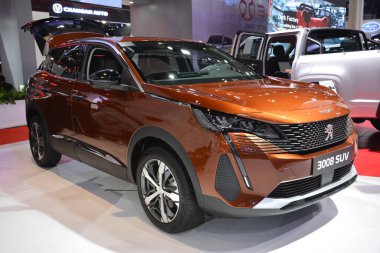 Pasay, PH-6 - Peugeot 3008 Manila Uluslararası Otomobil Fuarı 'nda 6 Nisan 2024 tarihinde Pasay, Filipinler' de. Manila International Auto Show, Filipinler 'de her yıl düzenlenen bir otomobil fuarıdır..