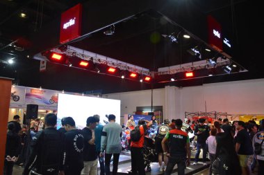 Pasay, PH - MAR 24 - 24 Mart 2024 'te Filipinler' deki Inside Racing Bike Fest and Trade Show 'da İçerideki yarış, Filipinler 'de her yıl düzenlenen bir motosiklet gösterisi..