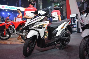 Pasay, PH - MAR 24 - Honda 24 Mart 2024 'te Pasay, Filipinler' deki Inside Racing Bike Fest and Trade Show 'a tıkladı. İçerideki yarış, Filipinler 'de her yıl düzenlenen bir motosiklet gösterisi..