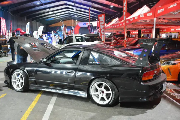 stock image QUEZON CITY, PH - AUG 10 - Nissan 240sx at wheels united expo on August 10, 2024 in Quezon City, Philippines. Wheels united is a car show event held in Philippines.