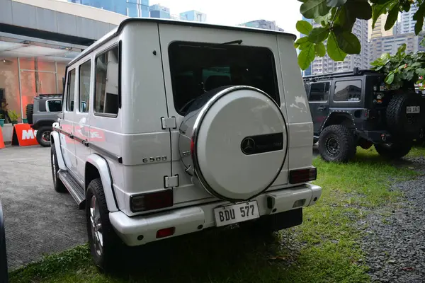 stock image PASIG, PH - AUG 31 - Mercedes benz g500 at Street Show Garage on August 31, 2024 in Pasig, Philippines. Street show garage is a car show event held in Philippines.