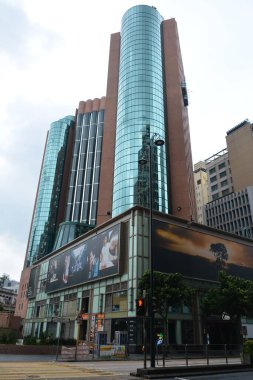 JORDAN, HK - 28 Mayıs - Eaton Otel cephesi 28 Mayıs 2024 tarihinde Ürdün, Hong Kong. Eaton HK, Hong Kong 'da bulunan dört yıldızlı bir otel..