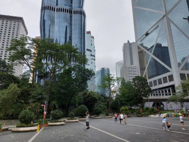 CENTRAL, HK - 26 Mayıs - Chater Garden halk parkı 26 Mayıs 2024 'te Central, Hong Kong' da. Muhabbet bahçesi, Hong Kong 'daki Sör Paul Chater' ın adı verilmiş bir parktır..