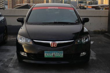 PARANAQUE, PH - OCT 19 - Honda Civic 19 Ekim 2024 tarihinde Paranaque, Filipinler 'de buluşacak. FD Takımı, Filipinler 'de düzenlenen bir otomobil kulübü etkinliğidir..