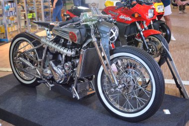 MUNTINLUPA, PH - SEPT 8 - 8 Eylül 2024 tarihinde Moto Heritage hafta sonu, Filipinler, Muntinlupa 'da. Moto Heritage, Filipinler 'de düzenlenen bir motosiklet etkinliği..