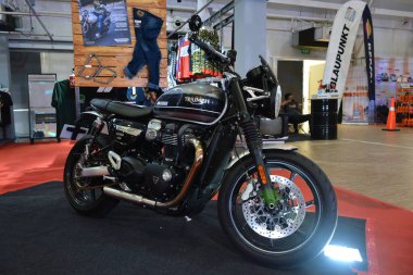 MUNTINLUPA, PH - SEPT 8 - 8 Eylül 2024 tarihinde Moto Heritage hafta sonu Muntinlupa, Filipinler 'de. Moto Heritage, Filipinler 'de düzenlenen bir motosiklet etkinliği..