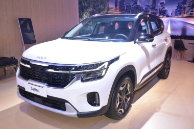 Pasay, PH - OCT 27 - PIMS veya Filipin Uluslararası Otomobil Fuarı 'nda Kia seltos 27 Ekim 2024, Pasay, Filipinler. PIMS, Filipinler 'de her iki yılda bir düzenlenen bir otomobil etkinliğidir..