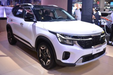 Pasay, PH - OCT 27 - PIMS veya Filipin Uluslararası Otomobil Fuarı 'nda Kia seltos 27 Ekim 2024, Pasay, Filipinler. PIMS, Filipinler 'de her iki yılda bir düzenlenen bir otomobil etkinliğidir..