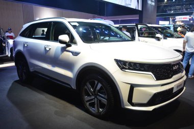 Pasay, PH - OCT 27 - PIMS veya Filipin Uluslararası Otomobil Fuarı 'nda Kia sorento 27 Ekim 2024, Pasay, Filipinler. PIMS, Filipinler 'de her iki yılda bir düzenlenen bir otomobil etkinliğidir..