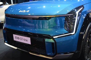 Pasay, PH - OCT 27 - PIMS veya Filipin Uluslararası Otomobil Fuarı 'nda Kia ev9 27 Ekim 2024, Pasay, Filipinler. PIMS, Filipinler 'de her iki yılda bir düzenlenen bir otomobil etkinliğidir..