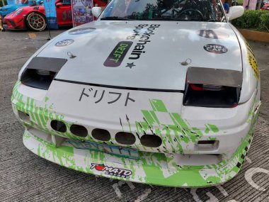 Pasay, PH - NOV 9 - Nissan 180sx PMX veya Filipin motor sporları fuarında 9 Kasım 2024 tarihinde Pasay, Filipinler 'de. PMX, Filipinler 'de düzenlenen yıllık bir yarış arabası etkinliğidir..