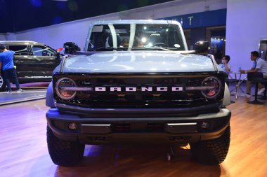 Pasay, PH - OCT 27 - PIMS veya Filipin Uluslararası Otomobil Fuarı 'nda Ford Bronco, 27 Ekim 2024, Pasay, Filipinler. PIMS, Filipinler 'de her iki yılda bir düzenlenen bir otomobil etkinliğidir..