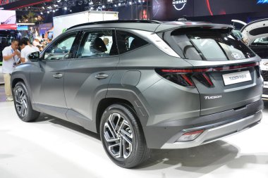 Pasay, PH - OCT 27 - PIMS veya Filipin Uluslararası Otomobil Fuarı 'nda Hyundai tucson melezi 27 Ekim 2024 tarihinde Pasay, Filipinler' de. PIMS, Filipinler 'de her iki yılda bir düzenlenen bir otomobil etkinliğidir..