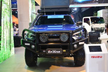 Pasay, PH - OCT 27 - Filipin Uluslararası Otomobil Fuarı 'nda Isuzu dmax 27 Ekim 2024, Pasay, Filipinler. PIMS, Filipinler 'de her iki yılda bir düzenlenen bir otomobil etkinliğidir..