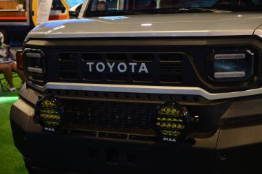 Pasay, PH - OCT 27 - Filipin Uluslararası Otomobil Fuarı 'nda Toyota tamaraw 27 Ekim 2024 tarihinde Pasay, Filipinler' de. PIMS, Filipinler 'de her iki yılda bir düzenlenen bir otomobil etkinliğidir..