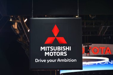 Pasay, PH - OCT 27 - PIMS 'de Mitsubishi veya Filipin Uluslararası Otomobil Fuarı 27 Ekim 2024' te Pasay, Filipinler 'de. PIMS, Filipinler 'de her iki yılda bir düzenlenen bir otomobil etkinliğidir..