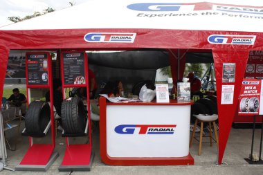 PASIG, PH - NOV 23 - Gt radyal standı 23 Kasım 2024 tarihinde Pasig, Filipinler 'de Oto Salonu' nda. 