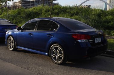 PASIG, PH - NOV 23 - DBTK Auto Salon 'da Subaru mirası 23 Kasım 2024 tarihinde Pasig, Filipinler' de. 