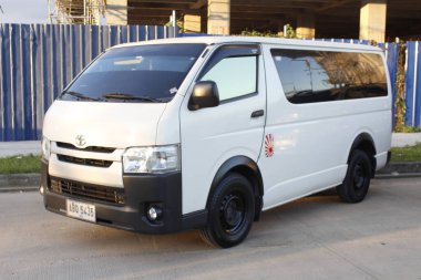 PASIG, PH - NOV 23 - Toyota hiace at DBTK Auto Salon on November 23, 2024 in Pasig, Philippines. Dont Blame the Kids or DBTK Auto Salon is a car show event held in Philippines. clipart