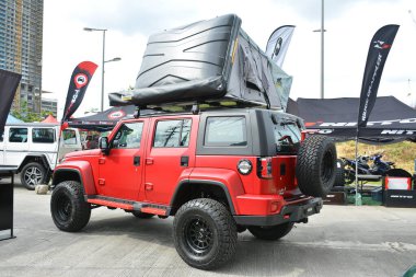 QUEZON CITY, PH - SEPT 28 - Baic b40 28 Eylül 2024 tarihinde Quezon City, Filipinler 'de 4x4 Expo' da. 4x4 Expo, Filipinler 'de düzenlenen bir off-road araç fuarıdır..