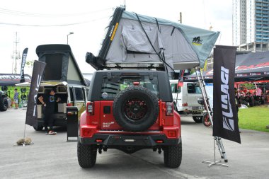 QUEZON CITY, PH - SEPT 28 - Baic b40 28 Eylül 2024 tarihinde Quezon City, Filipinler 'de 4x4 Expo' da. 4x4 Expo, Filipinler 'de düzenlenen bir off-road araç fuarıdır..