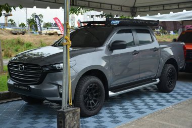 QUEZON CITY, PH - SEPT 28 - Mazda bt50 at 4X4 Expo on September 28, 2024 in Quezon City, Philippines. 4x4 Expo is a offroad vehicle show held in Philippines. clipart