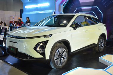 Pasay, PH-26 - Filipin Elektrikli Araç Zirvesi 'nde Omoda jaecoo e5, 26 Ekim 2024 Pasay, Filipinler. Filipin Elektrikli Araç Zirvesi, Filipinler 'de her yıl düzenlenen bir otomobil etkinliğidir..