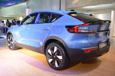 Pasay, PH - 26 - Filipin Elektrik Aracı Zirvesi 'nde Volvo c40, 26 Ekim 2024 Pasay, Filipinler. Filipin Elektrikli Araç Zirvesi, Filipinler 'de her yıl düzenlenen bir otomobil etkinliğidir..