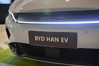 Pasay, PH-26 - Byd han ev Filipin Elektrik Aracı Zirvesi 'nde 26 Ekim 2024 Pasay, Filipinler. Filipin Elektrikli Araç Zirvesi, Filipinler 'de her yıl düzenlenen bir otomobil etkinliğidir..
