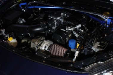 Pasay, PH - NOV 16 - Toyota gr 86 motor 16 Kasım 2024 tarihinde Pasay, Filipinler 'de Manila Oto Salon' da. Manila Auto Salon, Filipinler 'de düzenlenen bir pazar sonrası araba fuarıdır..