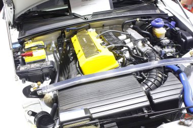 PAsay, PH - NOV 16 - Honda s2000 motor 16 Kasım 2024 tarihinde Pasay, Filipinler 'de Manila Oto Salon' da. Manila Auto Salon, Filipinler 'de düzenlenen bir pazar sonrası araba fuarıdır..