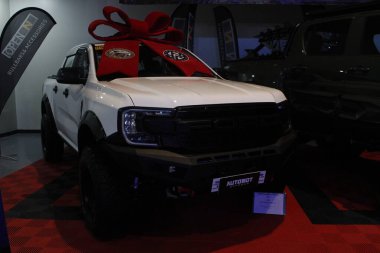 PAsay, PH - NOV 16 - Ford Ranger raptor Manila Auto Salon 'da 16 Kasım 2024, Pasay, Filipinler. Manila Auto Salon, Filipinler 'de düzenlenen bir pazar sonrası araba fuarıdır..