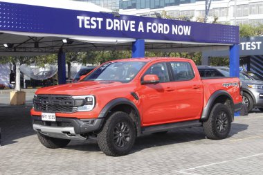 PAsay, PH - NOV 16 - Ford Ranger test sürüşünde 16 Kasım 2024 tarihinde Pasay, Filipinler 'de. Auto Focus, Filipinler 'de düzenlenen bir otomobil test sürüşü etkinliğidir..