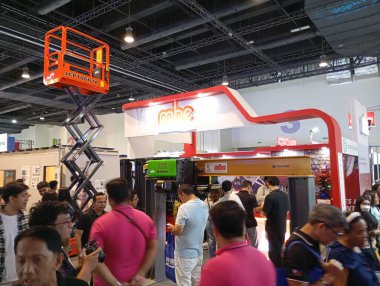 Pasay, PH-9 - 9 Kasım 2024 'te Philconstruct Expo' daki Mhe standı, Pasay, Filipinler. Philconstruct, Filipinler 'de her yıl düzenlenen bir inşaat sergisidir..