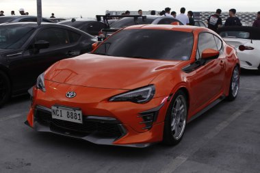 PARANAQUE, PH - JAN 11 - Toyota 86 at Juice year opener on January 11, 2025 in Paranaque, Philippines. Juice year opener is a car meet event held in Philippines.  clipart