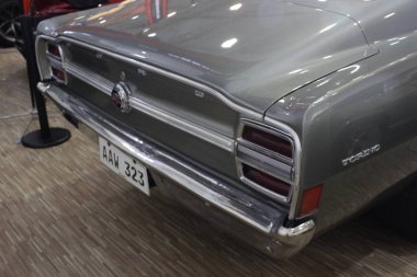MUNTINLUPA, PH - JAN 28 - Ford torino 19 Ocak 2025 tarihinde Muntinlupa, Filipinler 'de Neo klasik araba fuarında. Neo Classic, Filipinler 'de düzenlenen bir pazar sonrası araba fuarıdır..