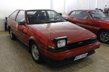 MUNTINLUPA, PH - 28 Ocak - Toyota sprrinter ae86 19 Ocak 2025 tarihinde Muntinlupa, Filipinler 'de Neo klasik araba fuarında. Neo Classic, Filipinler 'de düzenlenen bir pazar sonrası araba fuarıdır..