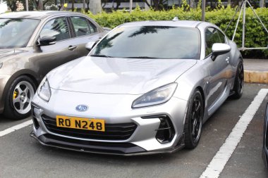 MUNTINLUPA, PH - JAN 28 - Subaru brz 19 Ocak 2025 tarihinde Muntinlupa, Filipinler 'de Neo klasik araba fuarında. Neo Classic, Filipinler 'de düzenlenen bir pazar sonrası araba fuarıdır..