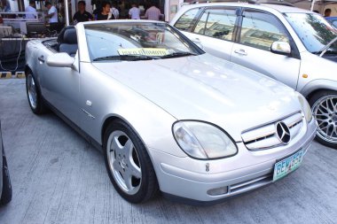 MANILA, PH - JAN 25 - Mercedes benz slk 230 at San Beda car show on January 25, 2025 in Manila, Philippines. San Beda car show is a car event held yearly in Philippines. clipart