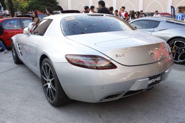 MANILA, PH-25 - Mercedes Benz 25 Ocak 2025 tarihinde Manila, Filipinler 'de San Beda araba fuarında amg. San Beda araba fuarı her yıl Filipinler 'de düzenlenen bir otomobil fuarıdır..