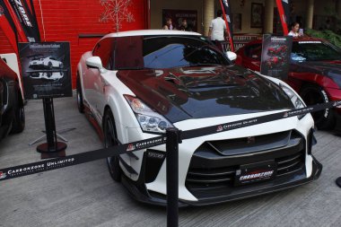 MANILA, PH-25 Ocak 2025 'te San Beda araba fuarında Nissan Gtr, Manila, Filipinler' de. San Beda araba fuarı her yıl Filipinler 'de düzenlenen bir otomobil fuarıdır..